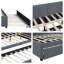 Lit de jour double rembourré peu encombrant avec gigogne simple - sans sommier, structure en bois robuste et tissu de lin-1850917502