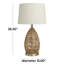 Lampe de table en bois tressé à la main Gossard