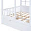 Lit de jour en bois pleine grandeur avec lit gigogne simple, conception Chesterfield, capitonnage à boutons et système de support à lattes robuste.-759693465