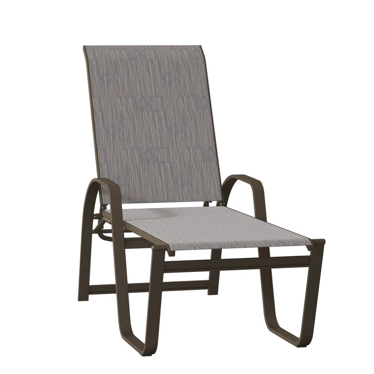 Holna Outdoor Rust-Resistant Metal Chaise Lounge
