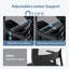 Chaise de bureau ergonomique avec support lombaire réglable Mertle, chaise de bureau d'ordinateur pour bureau à domicile