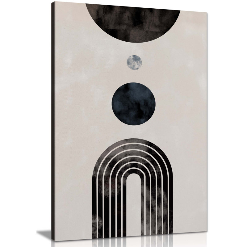 Arch And Circle - Wrapped Canvas Print, 31cm H x 20cm W x 1.8cm D
