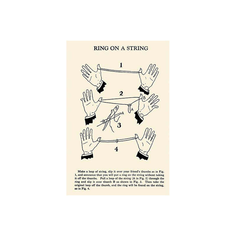 « ring on a string » par harry houdini, impression, H 36 po x l 24 po