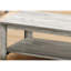 Table transitionnelle grise - 3 pièces tables basses, de bout et de côté pour le sous-sol avec salle de rangement moderne
