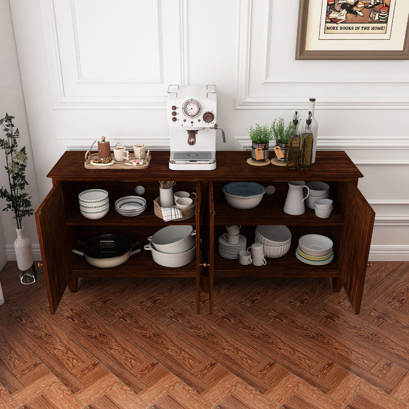 Buffet avec rangement Mid-Century, Noyer