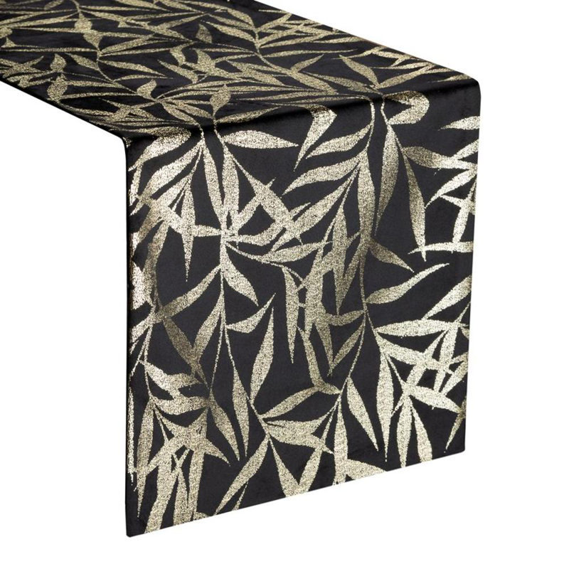 Blink Tablecloth 15 35X140 Cm Beige, Black, 35cm W x 220cm L