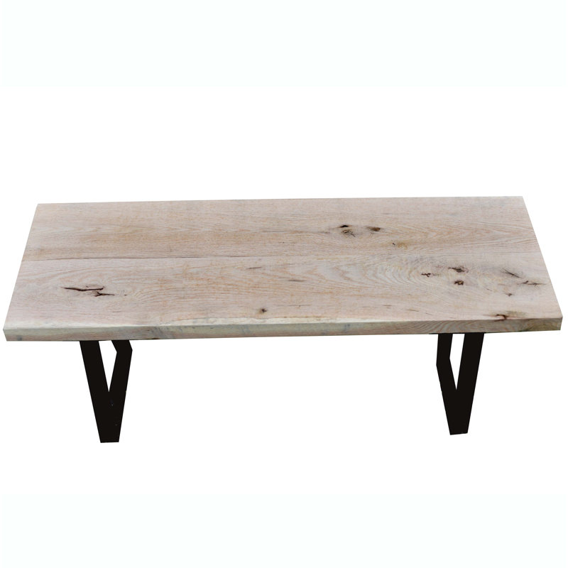 Solid Wood Bench, 17.5" H x 54" W x 14.5" D