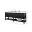 Meuble-lavabo double 84 po avec plateau Catalina-95324839