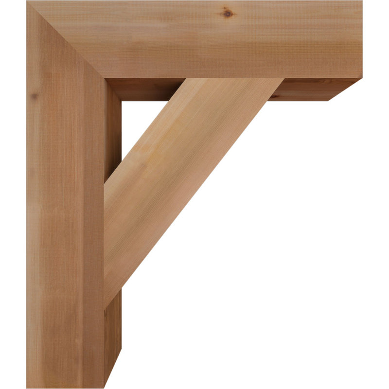 Support de bloc traditionnel, Cèdre rouge de l'Ouest (lisse), H 30 po x l 5,5 po x P 26 po