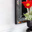Rectangular Glass Flat Wall Mirror Venetian Diamond Accent Mirror 60x80CM