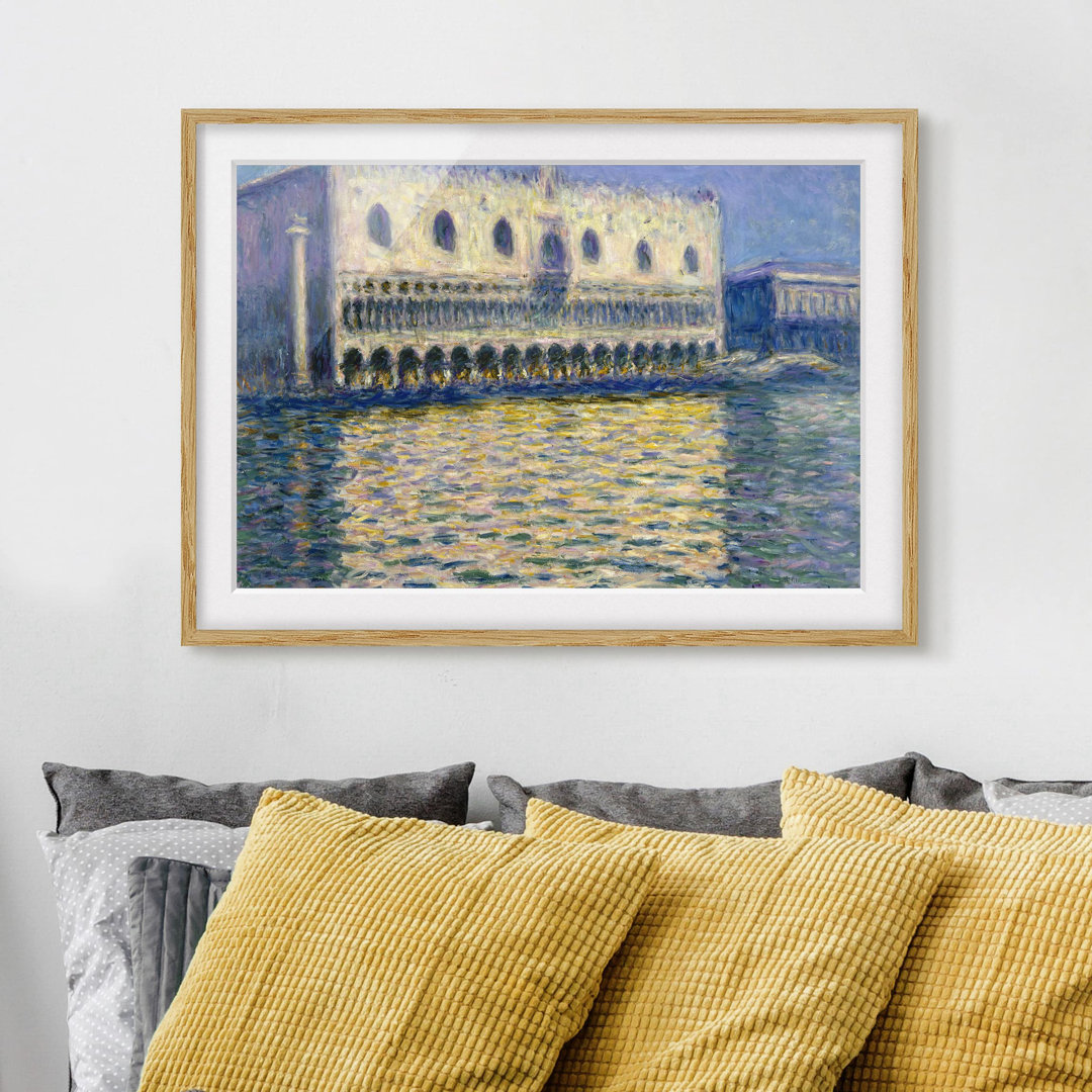 Gerahmtes Poster Doge's Palace von Claude Monet