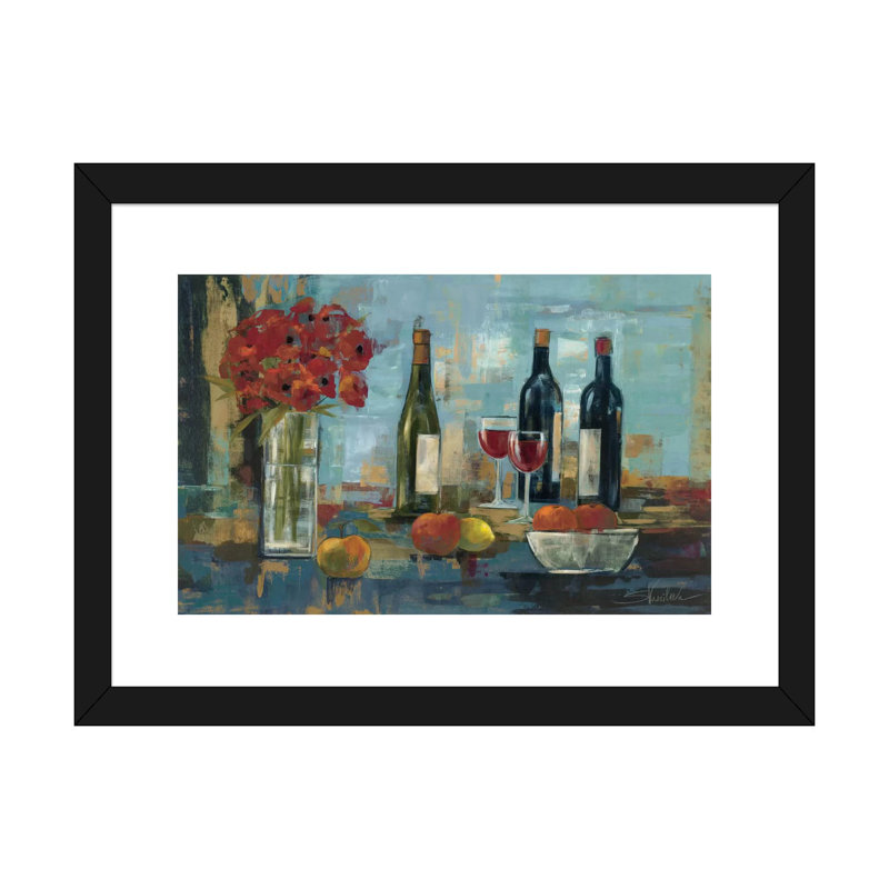 «Fruit and Wine» par Silvia Vassileva - reproduction d'art, H 16 po x l 24 po x P 1 po