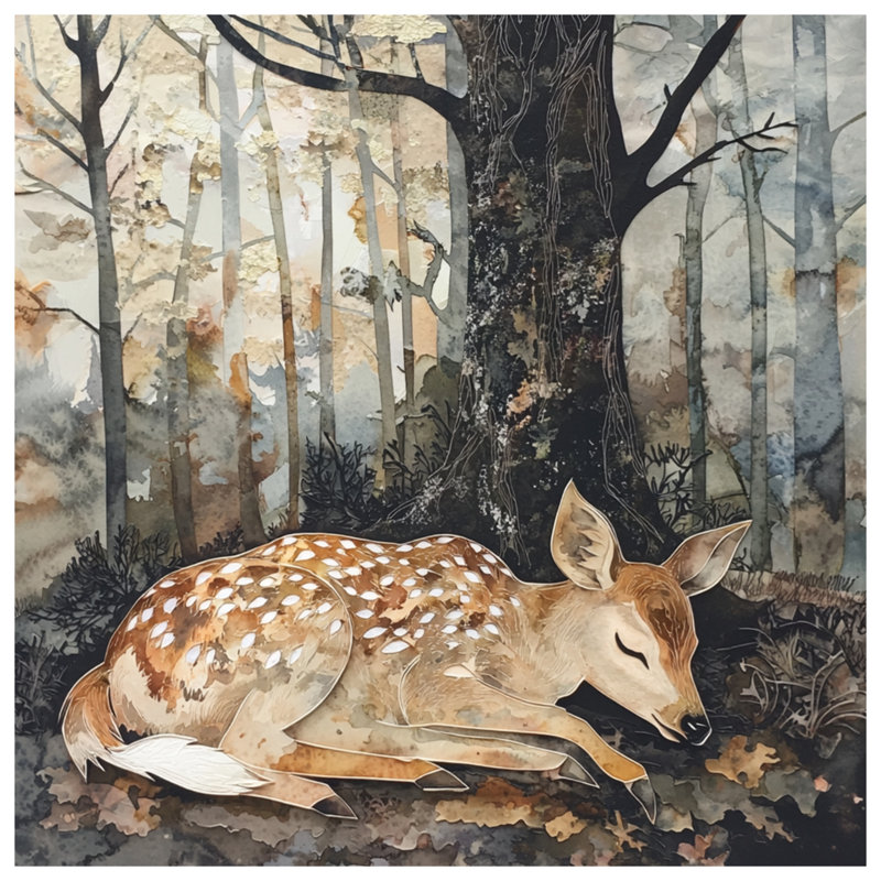 Édredon fauve en forêt, Grand lit