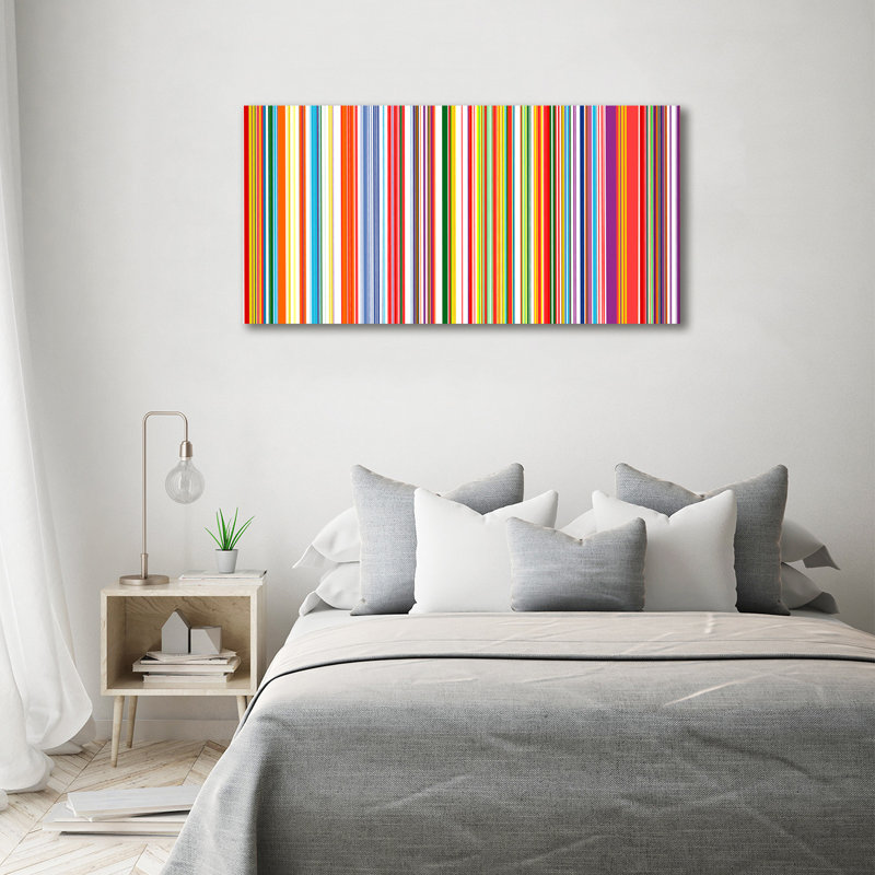 Coloured Stripes - Wrapped Canvas Print