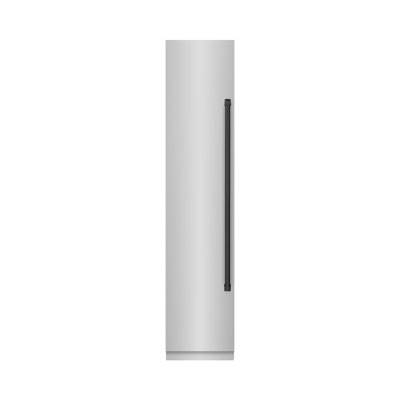 ZLINE Autograph 18 in. DuraSnow Left Hinge Column Freezer in Graphite Gray and Black Accents