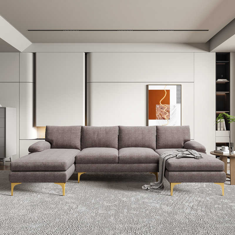 Canapé modulaire COOLMORE, Gris chenille