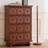 Dark-brown Solid + Manufactured Wood Accent Cabinet