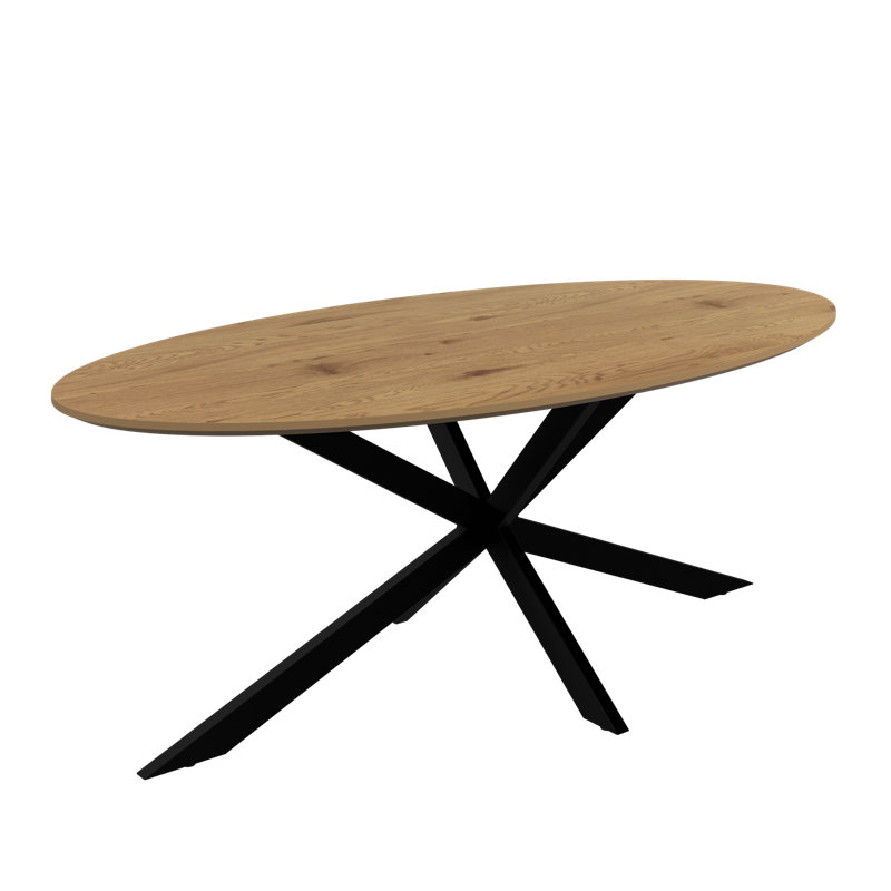 Cross Legs Coffee Table, Oak