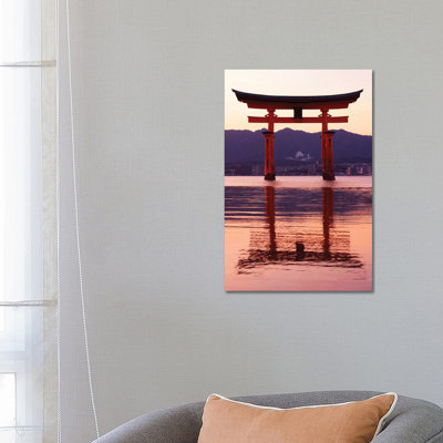 Sunset Of Torii Gate In Miyajima II by Philippe Hugonnard - Wrapped Canvas Gallery-Wrapped Canvas Giclée