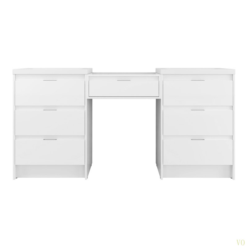 Meuble-lavabo autoportant de 72 po avec lavabo en résine et armoire à 1 côté, tiroirs à fermeture en douceur, contreplaqué (emballage KD)