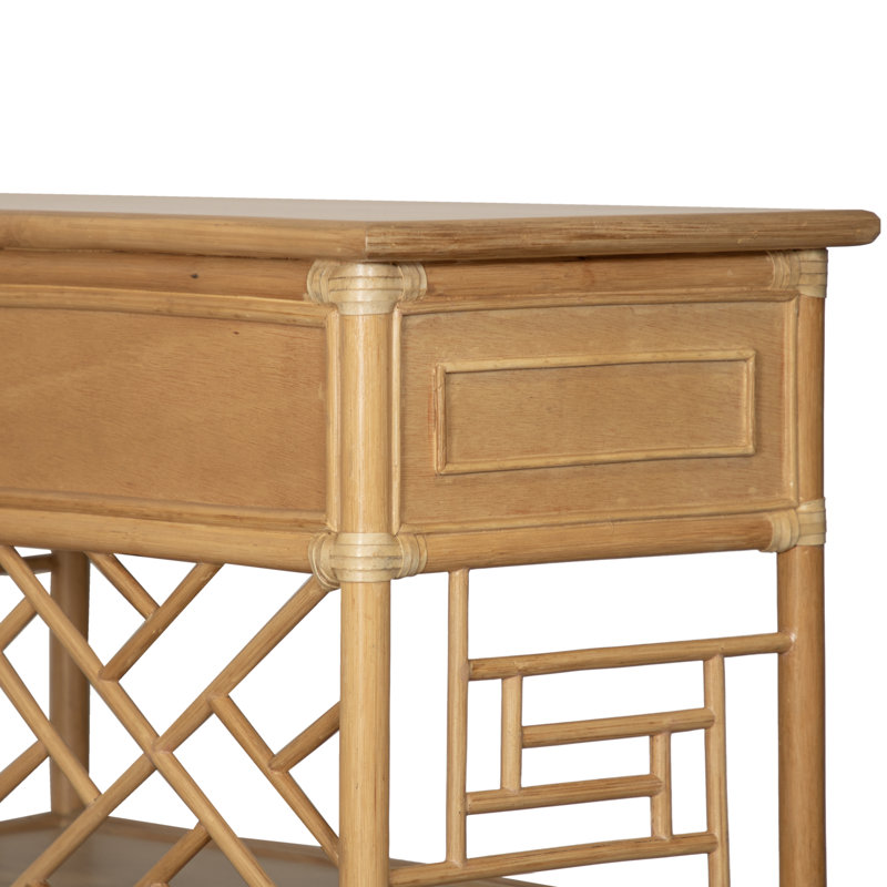 Chippendale End Table, Natural