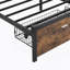 Grand lit noir brun-968617835