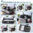 8-Piece Hard Shell China Dinnerware Storage Containers Set