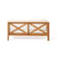 Banc de coin gauche à dossier en X pour patio, ensemble de 2, beige-1902483521-1902483527