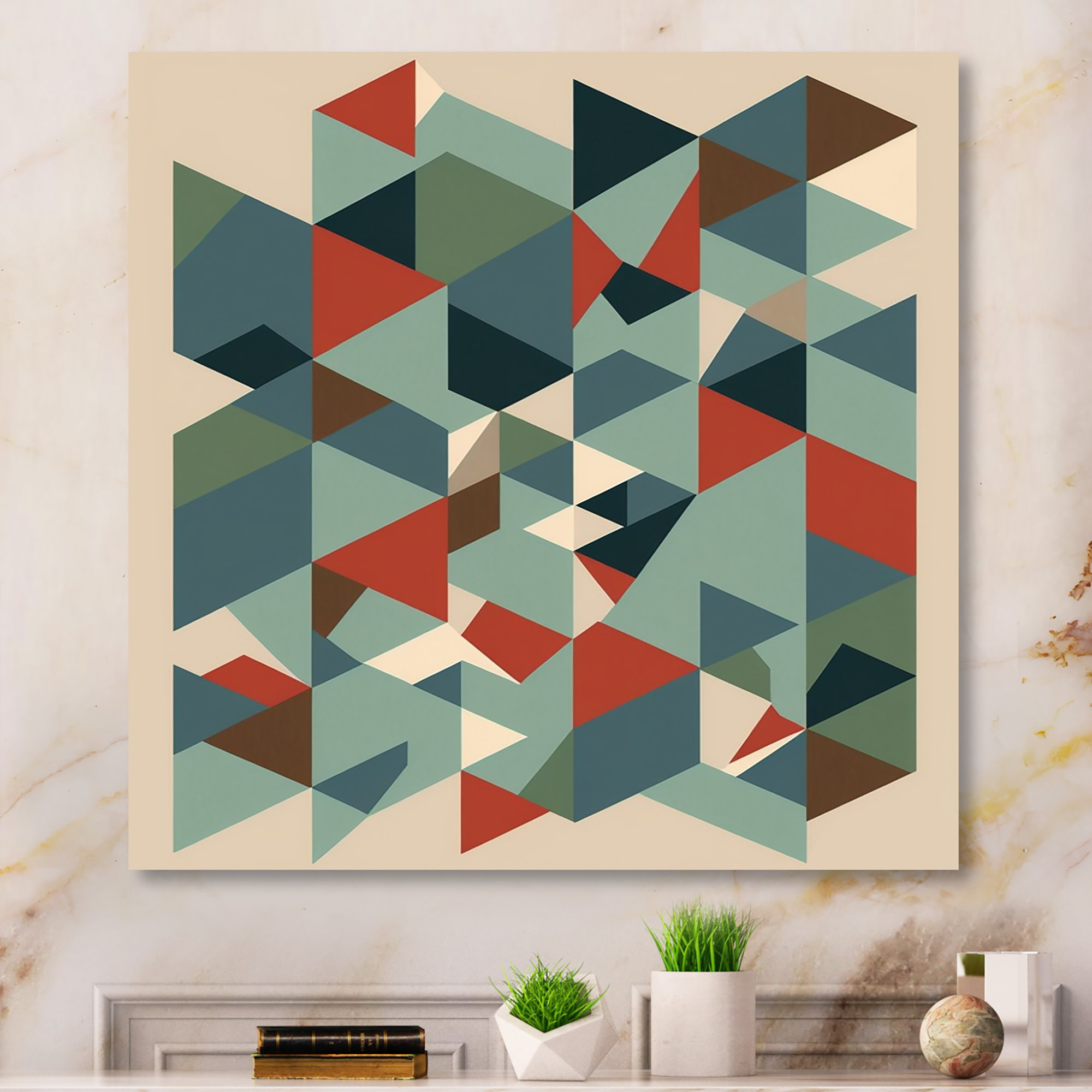 DesignArt Mid-century Retro Dimensions VII 