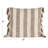 Stripe Cotton Pillow With Fringe