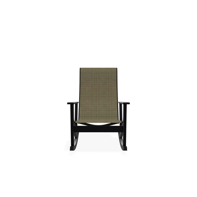 Fauteuil berçant Wexler, Noir, Pierre Elevation