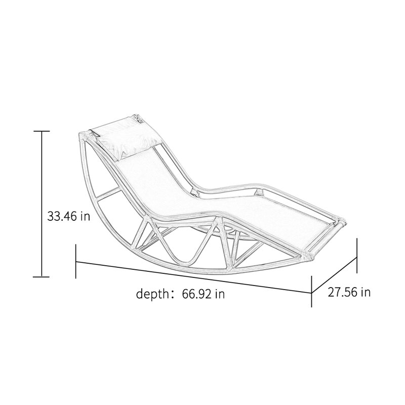 Chaise berçante Real Real