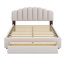 Lit plateforme tapissier Teddy-1132650830