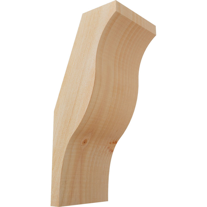 Attelle de genou Funston, Sapin de Douglas, Lisse, H 14 po x l 5,5 po x P 6 po