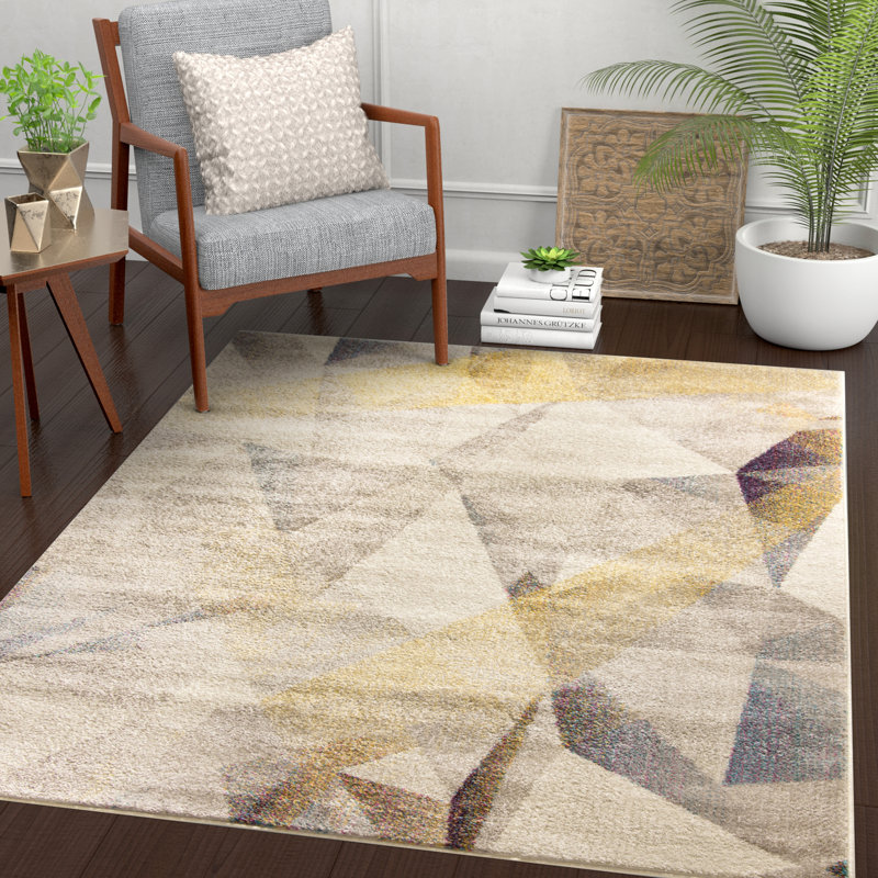 Khadija Geometric Area Rug, Rectangle 100 x 150cm
