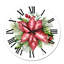 Horloge murale traditionnelle Holly Mistletoe Berries & Christmas Fir Branch III-60281338