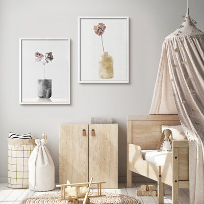 Fleurs dans le vase, art moderne simple, impressions encadrées, affiches, petit art mural