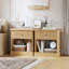 57.7cm W Solid Wood Bedside Table-1044414535