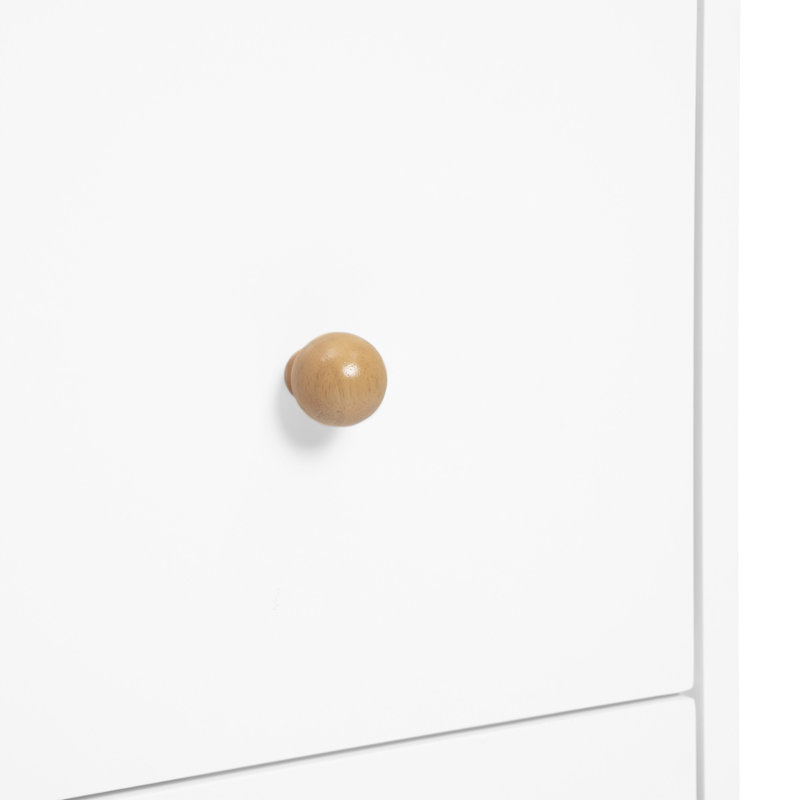 Bianca White and Natural 3-Drawer Nursery Dresser