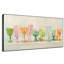 Très grand art mural imprimé sur tissu - Collection de verrerie pastel rétro, illustrations, décoration pour le salon ou la chambre à coucher - «Assemblage requis du cadre (cadre non fini)»-105075788