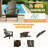 Adirondack Chair, Plastic Adirondack Chairs, HDPE Adirondack Chair, Folding Adirondack Chairs,Outdoor Chairs With Cup Holder For Lawn Patio Deck Fire Pit -Brown-1653980029-1653980025