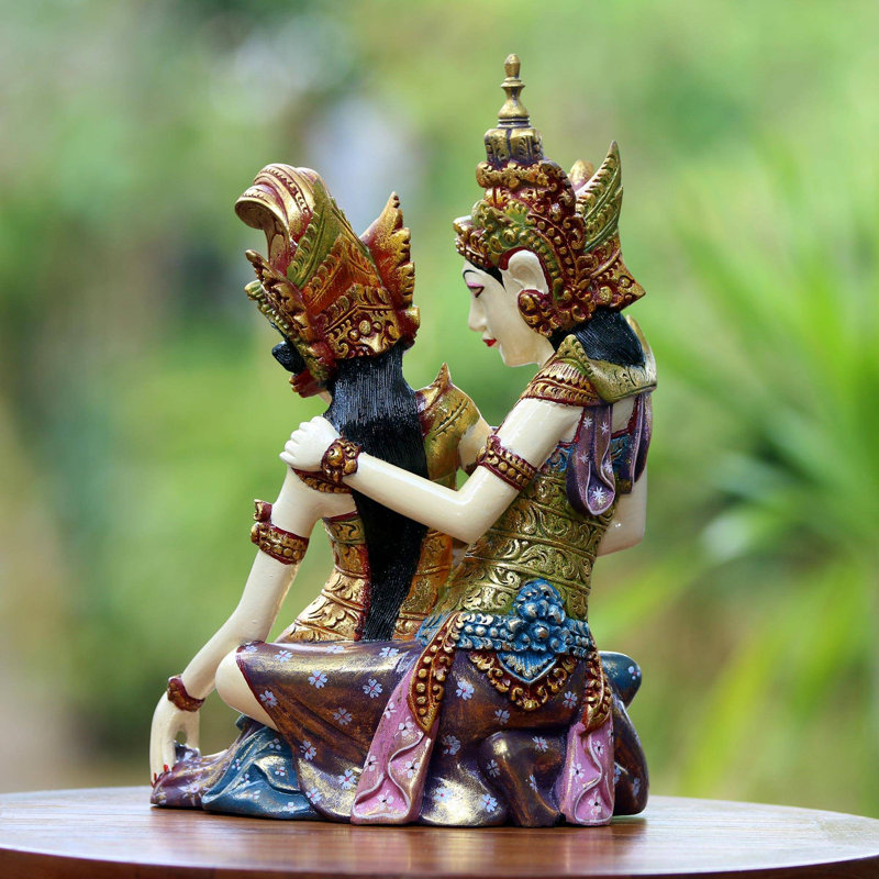 Novica Rama Sita Dance Wood Sculpture