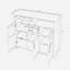 Table buffet à 1 tiroir de 47,2 po de largeur Kashmiere-407701719