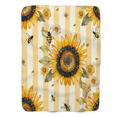 Sunny Bees - 1 Piece Premium Blanket