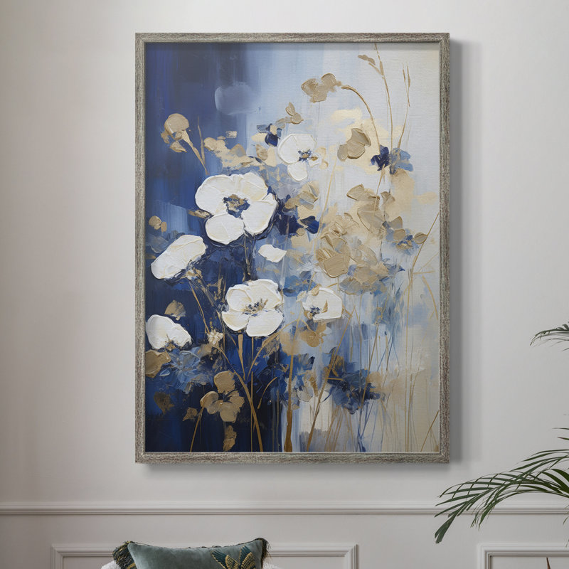 Reproduction encadrée FLORAL Series CCLXVI - bois massif, H 15 po x l 12 po