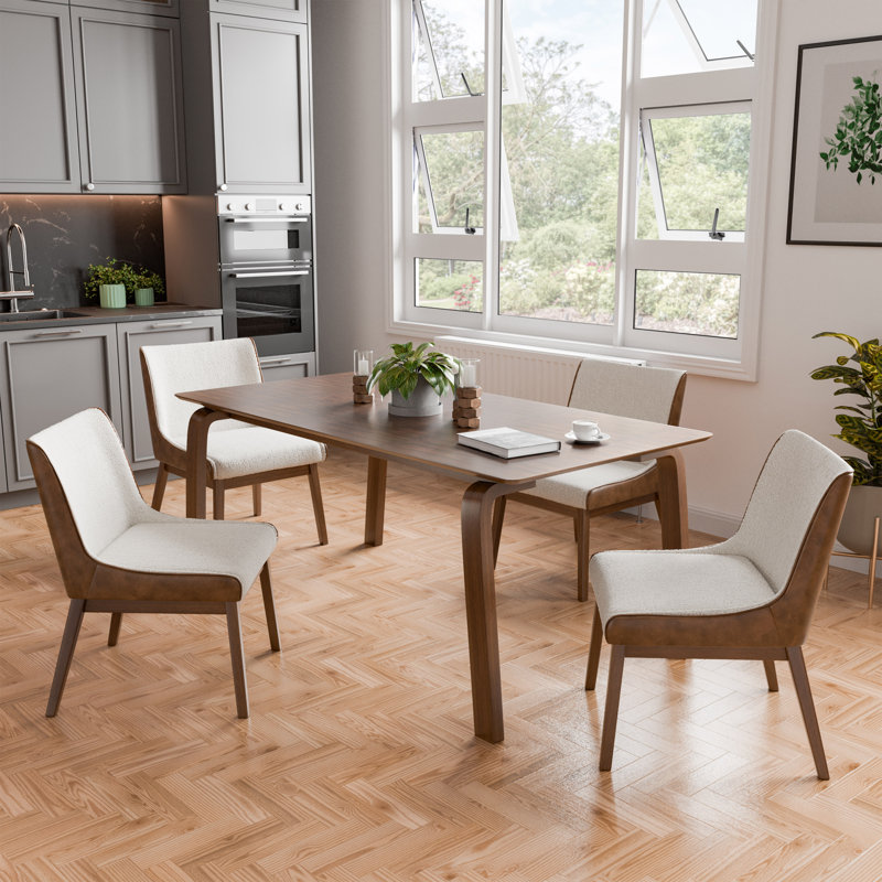 Gateshead Dining Table Set, 5 Pieces: Table, 4 Chairs