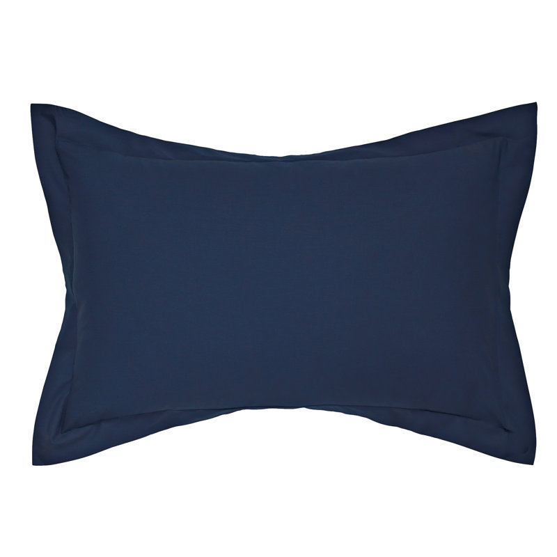 HELENA SPRINGFIELD PLAIN DYE 180 Thread Count Plain Cotton Blend Pillowcase, Navy