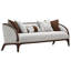 Houston Sofa - Pebble/Walnut