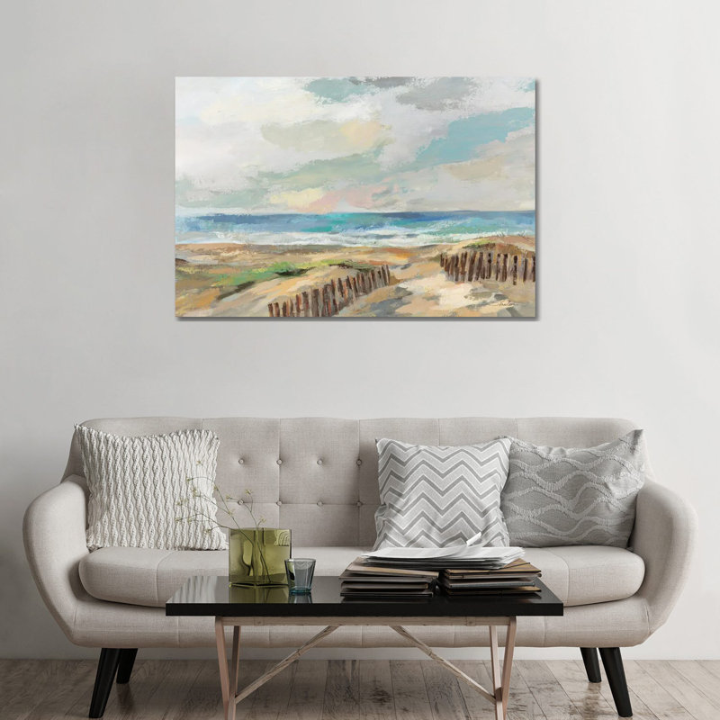 Dunes - reproduction d'art murale encadrée, H 32 po x l 48 po, Toile tendue, Ne s’applique pas