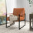 24.6" Wide Minimalist Soft Cushioned Back Upholstered Sled Base Arm Accent Chair (Set of 11)-108052978